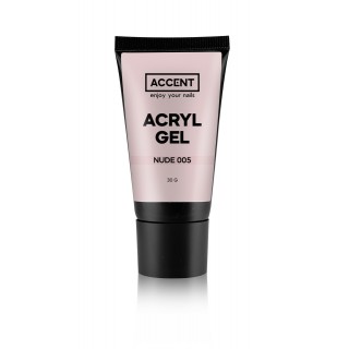 Акрил-гель для нігтів Accent Acryl Gel Nude 005 нюд 30 г