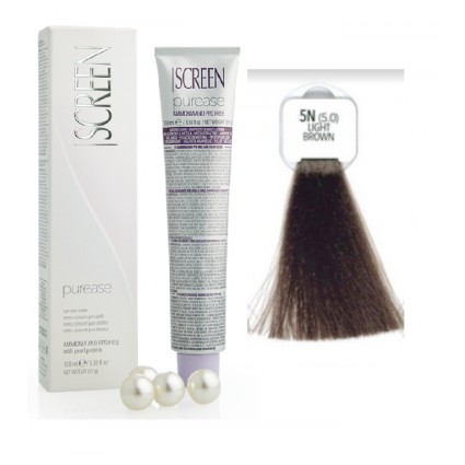Крем-фарба без аміаку Screen Purease Color Cream 5N (5.0) 100 мл Крем-фарба без аміаку Screen Purease Color Cream 5N (5.0) 100 мл