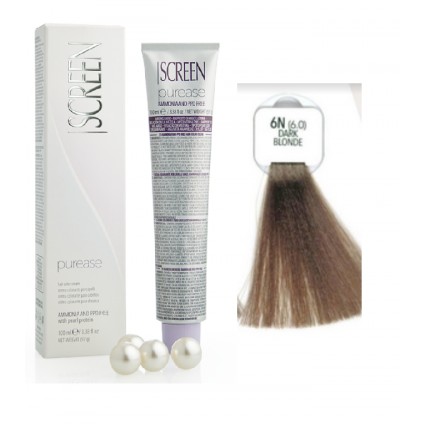 Крем-фарба без аміаку Screen Purease Color Cream 6N (6.0) 100 мл Крем-фарба без аміаку Screen Purease Color Cream 6N (6.0) 100 мл