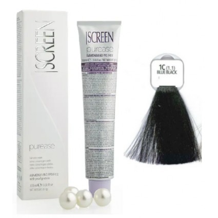 Крем-фарба без аміаку Screen Purease Color Cream 1C (1.1) 100 мл