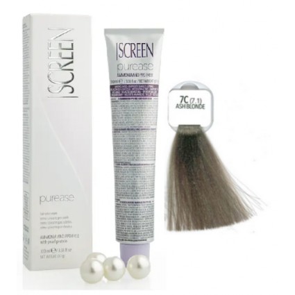 Крем-фарба без аміаку Screen Purease Color Cream 7C (7.1) 100 мл Крем-фарба без аміаку Screen Purease Color Cream 7C (7.1) 100 мл