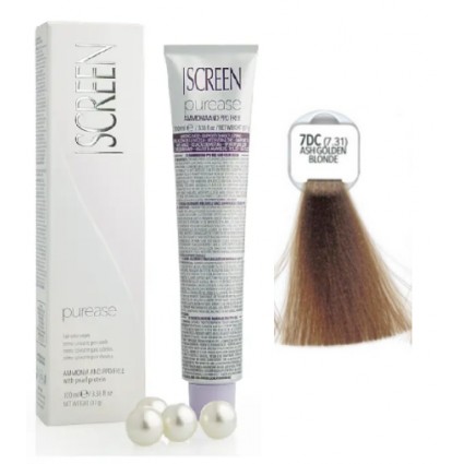 Крем-фарба без аміаку Screen Purease Color Cream 7DC (7.31) 100 мл Крем-фарба без аміаку Screen Purease Color Cream 7DC (7.31) 100 мл