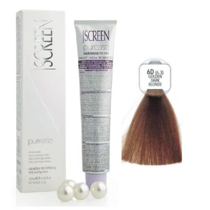Крем-фарба без аміаку Screen Purease Color Cream 6D (6.3) 100 мл Крем-фарба без аміаку Screen Purease Color Cream 6D (6.3) 100 мл