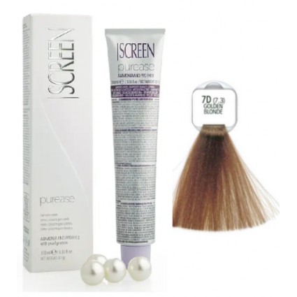 Крем-фарба без аміаку Screen Purease Color Cream 7D (7.3) 100 мл Крем-фарба без аміаку Screen Purease Color Cream 7D (7.3) 100 мл