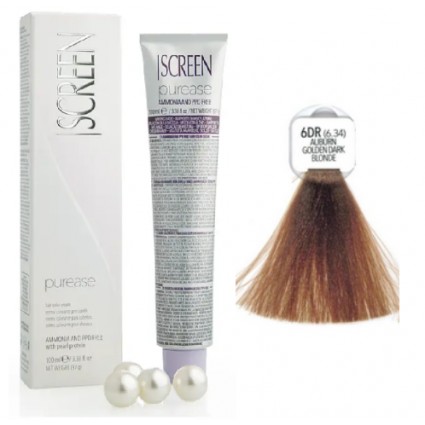 Крем-фарба без аміаку Screen Purease Color Cream 6DR (6.34) 100 мл Крем-фарба без аміаку Screen Purease Color Cream 6DR (6.34) 100 мл