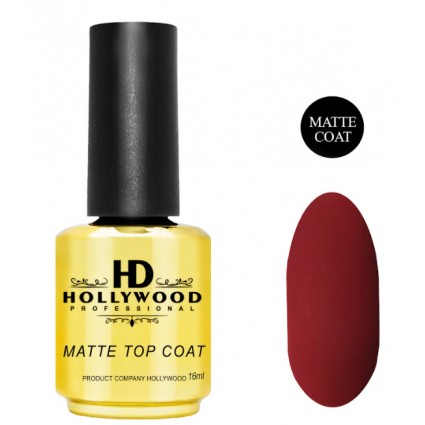 Топ матовий HD Hollywood Matte Top Coat New 16 мл
