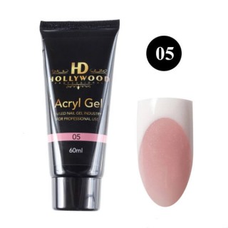 Акрил-гель для нігтів HD Hollywood Acryl Gel 05 Чайна троянда 60 мл