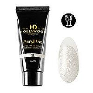 Акрил-гель для нігтів HD Hollywood Acryl Gel Shimmer 11 Камуфляж молочний опал 60 мл