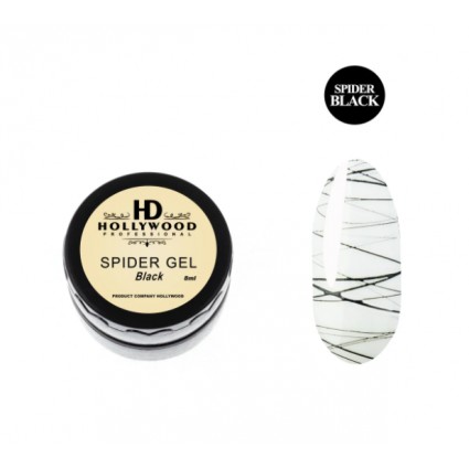 Гель-паутинка HD Hollywood Spider Gel Black 8 мл