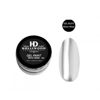 Гель-краска для дизайну HD HOLywoood Gel Paint Mirror Metal 5 мл