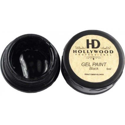 Гель-лак  HD Hollywood Spider Gel Black 5 мл