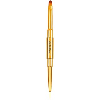 Пензлик для манікюру двосторонній HD Hollywood 9 Gel Oval/Liner 11
