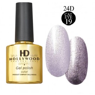 Гель лак HD Hollywood Cat Eye 9D бузковий №019 8мл