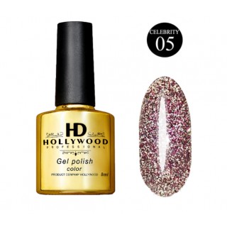 Гель-лак HD Hollywood 05 Celebrity Світловідбивний Рожевий 8 мл