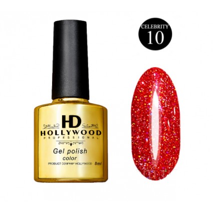 Гель-лак HD Hollywood 10 Celebrity Світловідбивний 8 мл