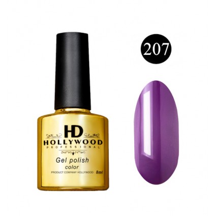 Гель-лак HD Hollywood 207 Фіолетовий Щільний 8 мл