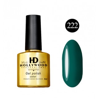 Гель лак HD Hollywood 222 Темно-Зелений Щільний 8 мл