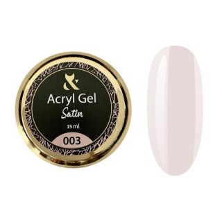 Акрил-гель для нігтів F.O.X Acryl gel Satin 003 рожевий 15 мл