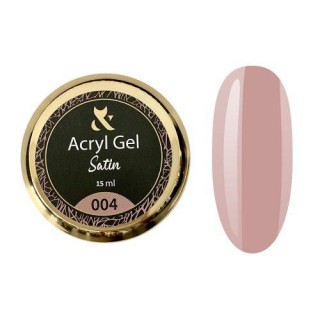 Акрил-гель для нігтів F.O.X Acryl gel Satin 004 нюдовий 15 мл