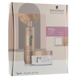 Набір для світлого та освітленого волосся Schwarzkopf BlondMe All Blondes Light (шампунь 300 мл + маска 200 мл)