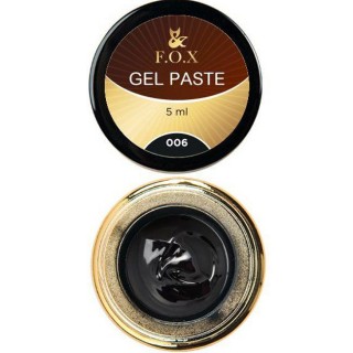 Гель-паста F.O.X Gel paste 006 чорний 5 мл