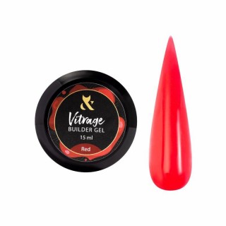 Будівельний гель вітражний F.O.X Vitrage Builder gel Red 15 мл