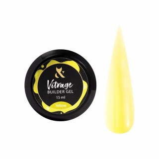 Будівельний гель вітражний F.O.X Vitrage Builder gel Yellow 15 мл
