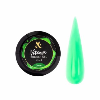 Будівельний гель вітражний F.O.X Vitrage Builder gel Green 15 мл
