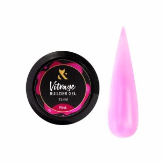 Будівельний гель вітражний F.O.X Vitrage Builder gel Pink 15 мл