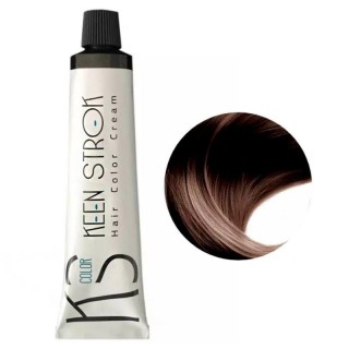 Крем-фарба для волосся Keen Strok Hair Color Cream 4.00 (інтенсивний коричневий) 100 мл