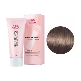 Фарба для волосся Wella Shinefinity 04/07 Середньо-коричневий натуральний коричневий 60 мл