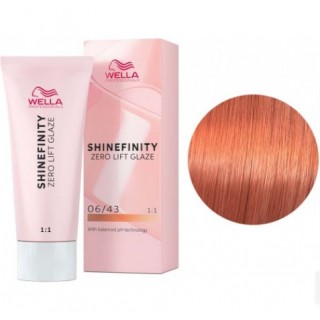 Фарба для волосся Wella Shinefinity 06/43 темно-русяве червоне золото 60 мл