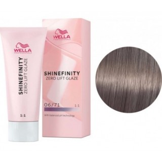 Фарба для волосся Wella Shinefinity 06/71 темно-русявий коричнево-попелястий 60 мл