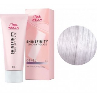 Фарба для волосся Wella Shinefinity 09/81 дуже світлий перламутровий блондин попелястий 60 мл