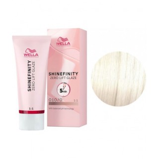 Фарба для волосся Wella Shinefinity Zero Lift Glaze 010/0 Найсвітліший натуральний блондин 60 мл