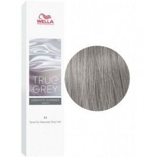 Крем-тонер для сивого волосся Wella True Grey Графіт мерехтливий середній 60 мл