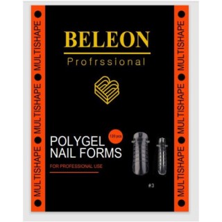 Верхні форми BELEON для нарощування нігтів No3 Multishape 120 шт