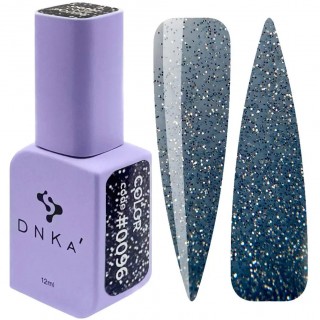 Гель-лак DNKa 0096 сіро-синій з блискітками 12 мл