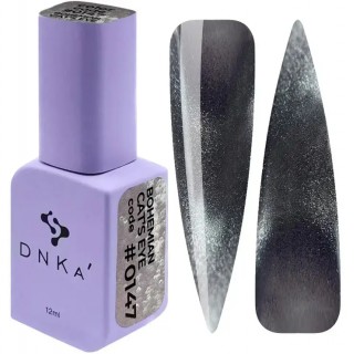 Гель-лак DNKa Gel Polish Bohemian Cat Eye №0147 сіро-фіолетовий з шиммером 12 мл