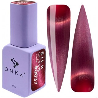 Гель-лак DNKa Polish Gel Cats Eye Silk 0037 бургунді 12 мл