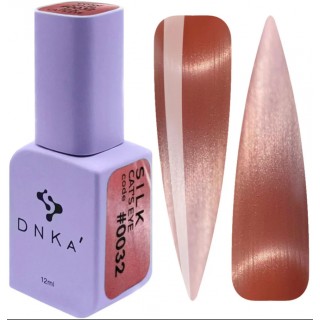 Гель-лак DNKa Polish Gel Cats Eye Silk 0032 рожевий латте 12 мл