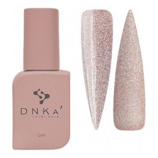 База камуфлююча DNKa Cover Base 0041 Stunning бежево-персиковий з голографічним шимером 12 мл