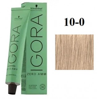 Стійка крем-фарба без аміаку Schwarzkopf Igora Zero Amm 10-0 Ультраблондин натуральний 60 мл