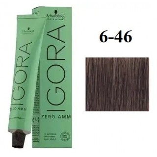 Стійка крем-фарба без аміаку Schwarzkopf Igora Zero Amm 6-46 Русявий бежевий шоколадний 60 мл