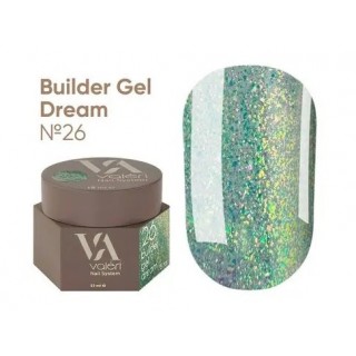 Гель для нігтів з блискітками Valeri Builder Gel Dream 26 15 мл