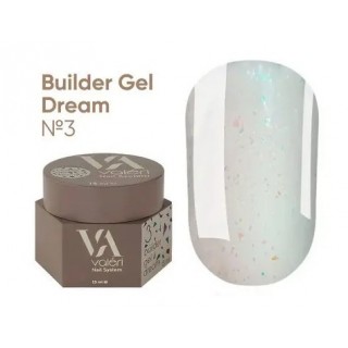Гель для нігтів з блискітками Valeri Builder Gel Dream 03 15 мл