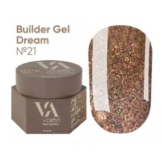 Гель для нігтів з блискітками Valeri Builder Gel Dream 21 30 мл