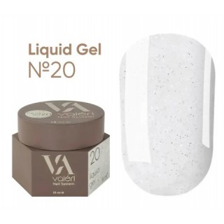 Рідкий гель Valeri Liquid Gel №020 молочний із шимером 15 мл