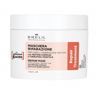 Маска відновлююча для пошкодженого волосся Brelil Repair Mask 220 мл