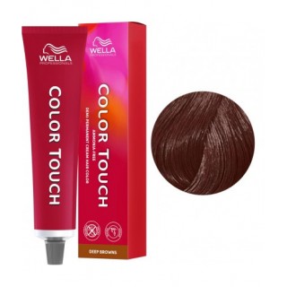 Фарба для волосся Wella Color Touch Demi-Permanent Cream Hair Color 6/75 Темний блондин коричнево-махагоновий 60 мл